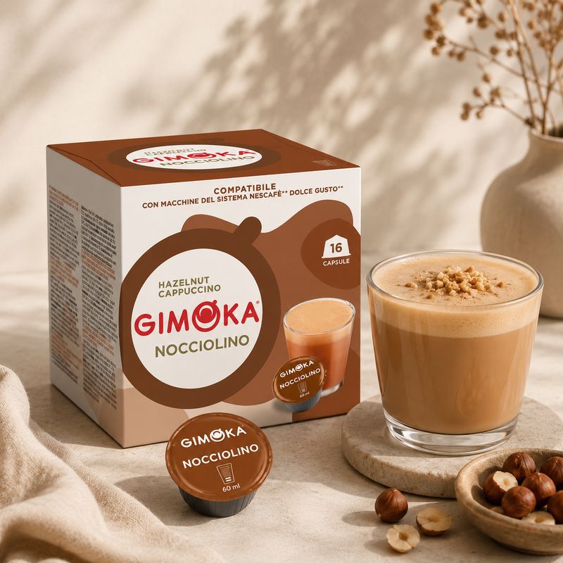 Gimoka Dolce Gusto Nocciolino Cappuccino-Latte x16 capsules