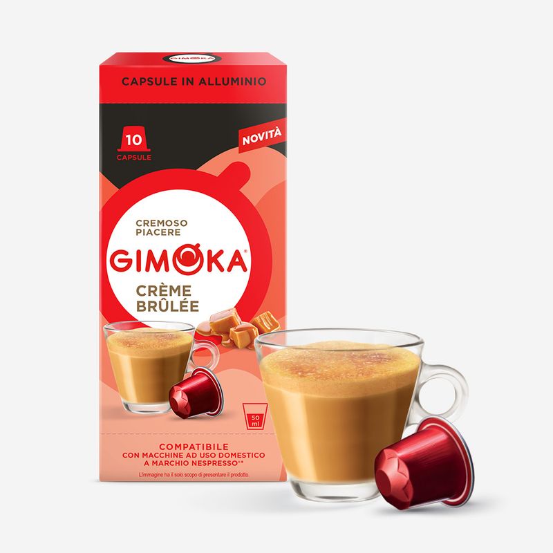 Gimoka Nespresso Crème Brûlée Premium Aluminium x10 capsules