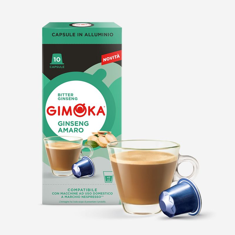 Gimoka Nespresso Ginseng Amaro Aluminium x10 capsules