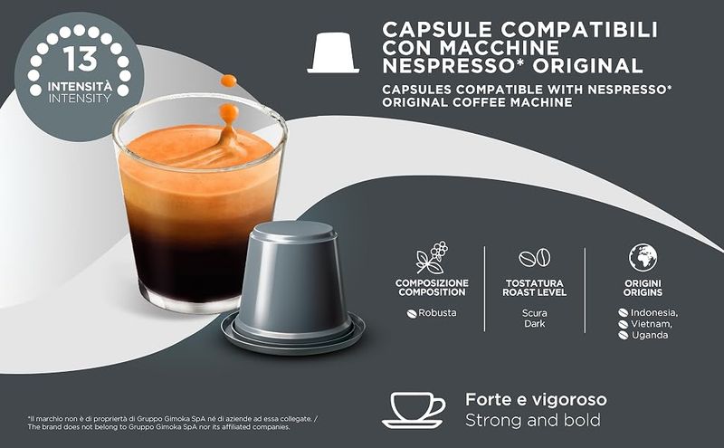Gimoka Nespresso Espresso Deciso x10 capsules