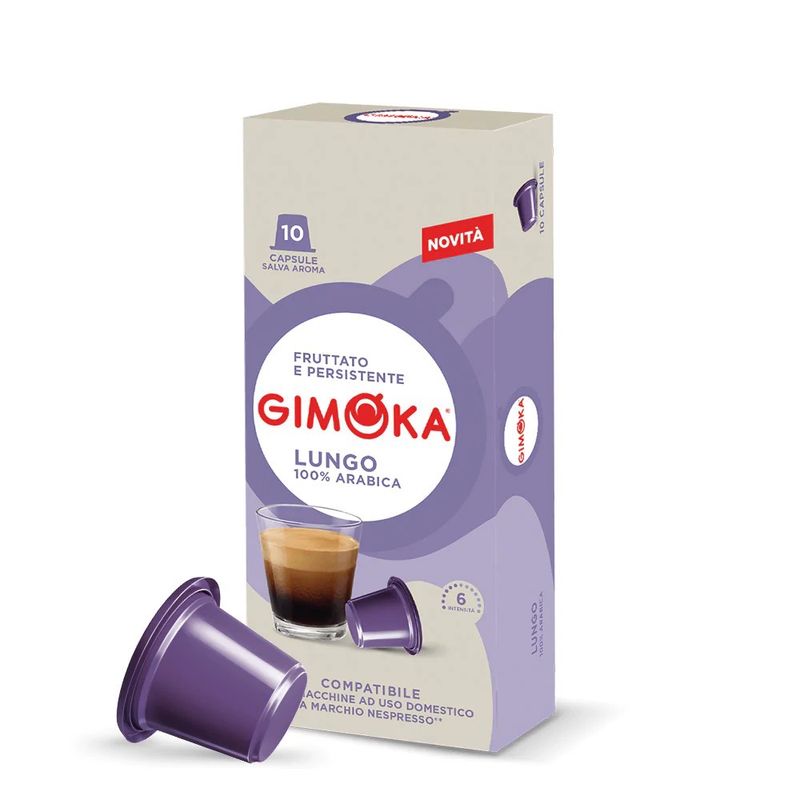 Gimoka Nespresso Lungo 100% arabica x10 capsules