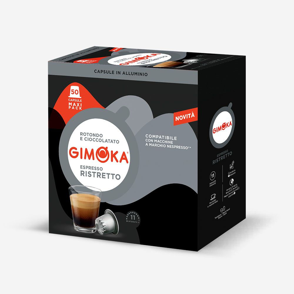 Gimoka Nespresso Espresso Ristretto Premium Aluminium x50 capsules