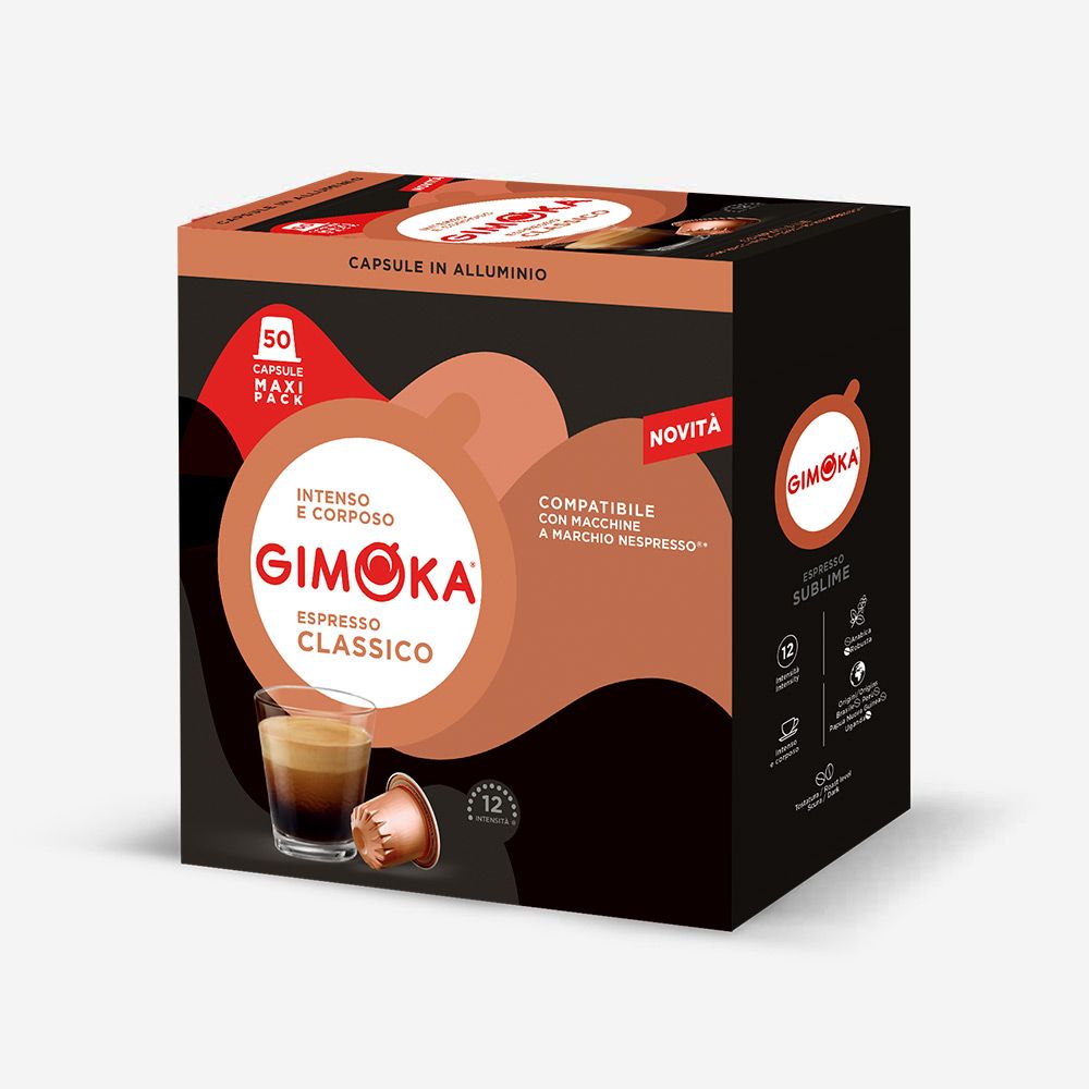 Gimoka Nespresso Espresso Classico Premium Aluminium x50 capsules