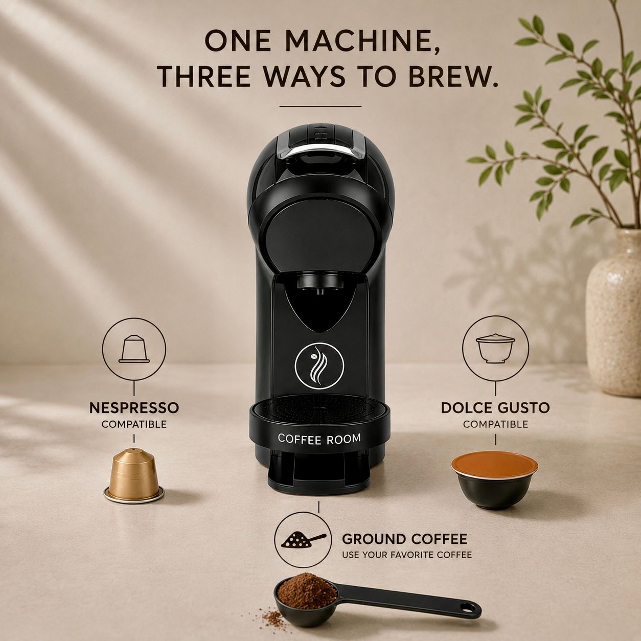 3-in-1 Coffee Room coffee maker