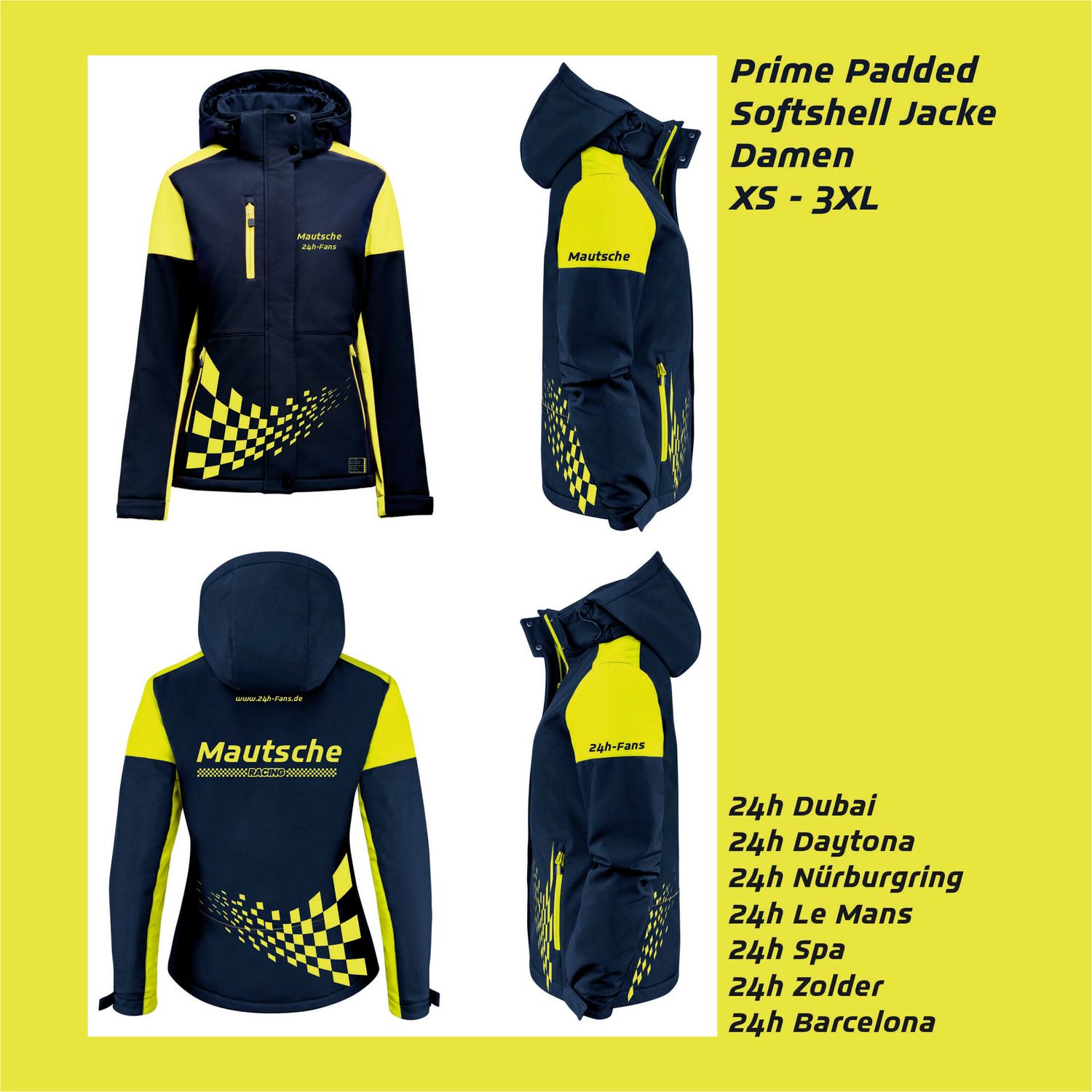 3 Lagige Premium Softshell Jacke Frauen