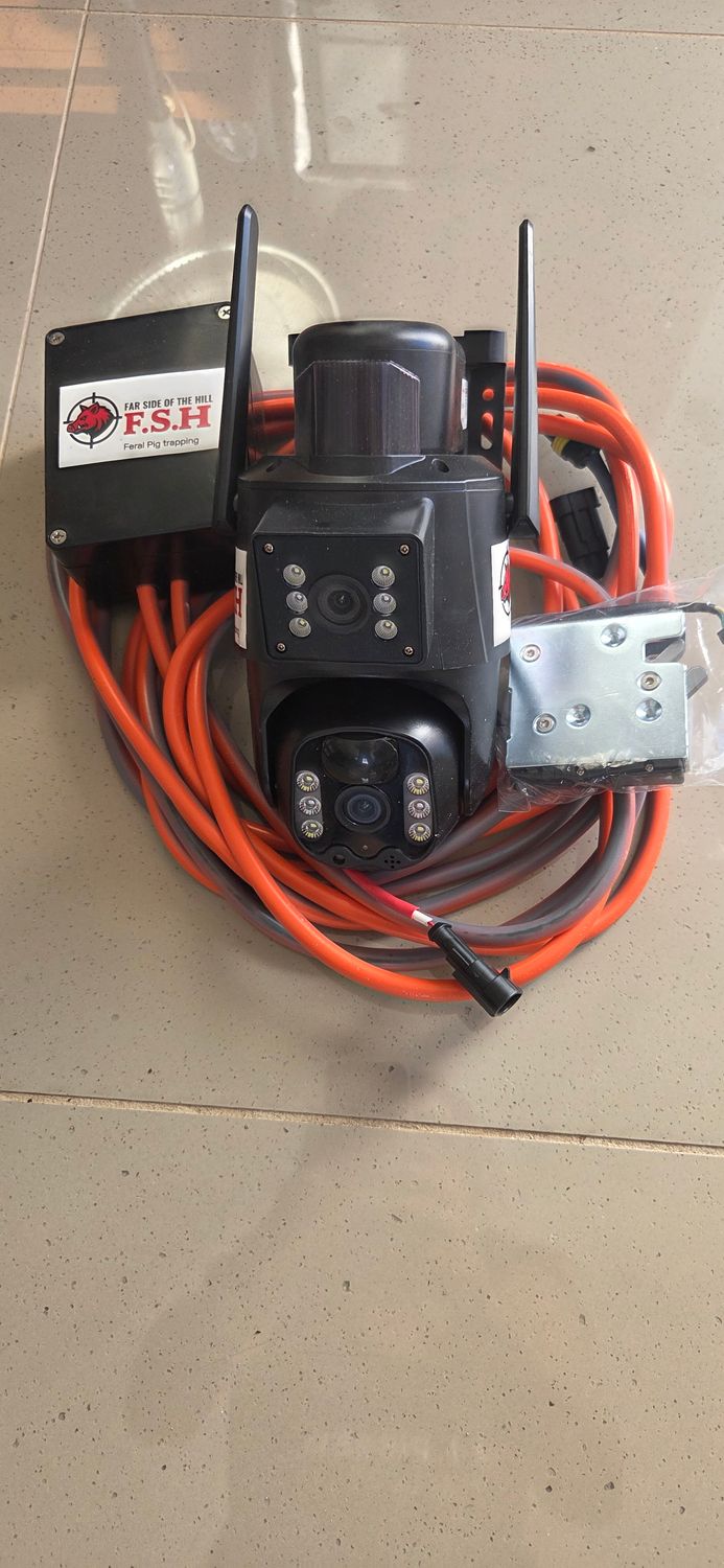 WiFi dual camera live feed and Latch, wiring