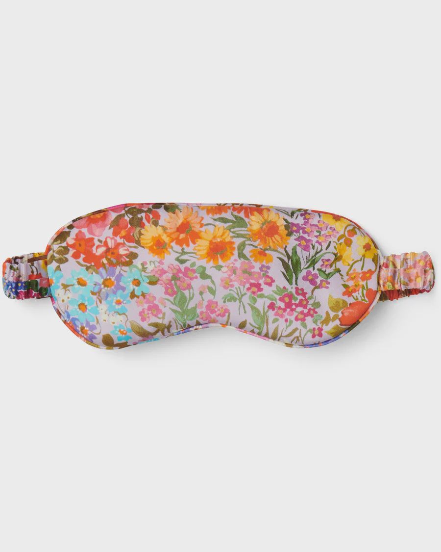 Kip &amp; Co: Forever Floral Lilac Silk Eye Mask One Size