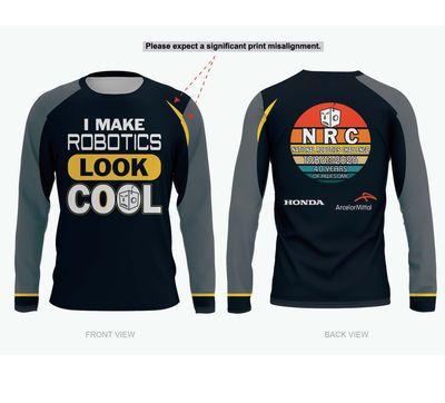 Black Long Sleeve Crew Neck Travel Tech Tee