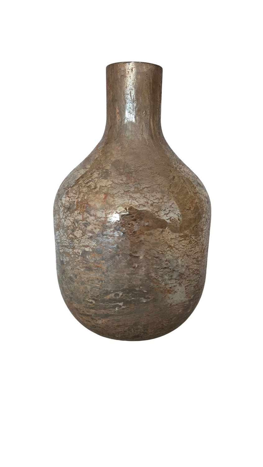 Vaas (glas) in bruinachtige tinten