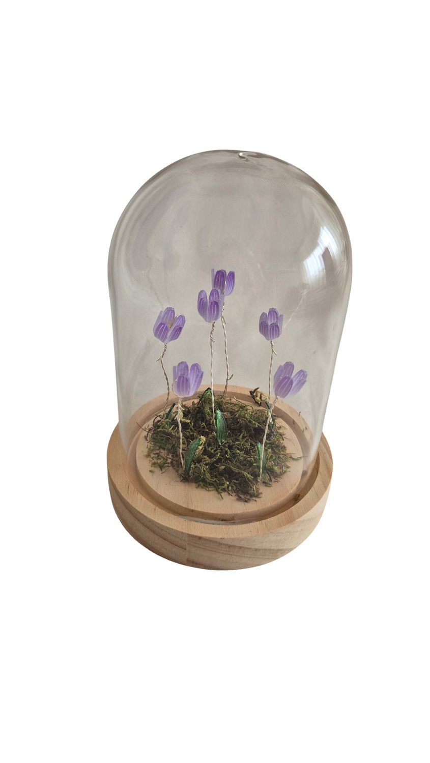 Stolp met bloemetjes (incl verlichting)