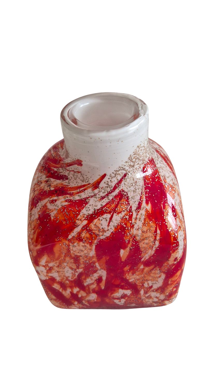 Mond geblazen vaas 'Rosso'