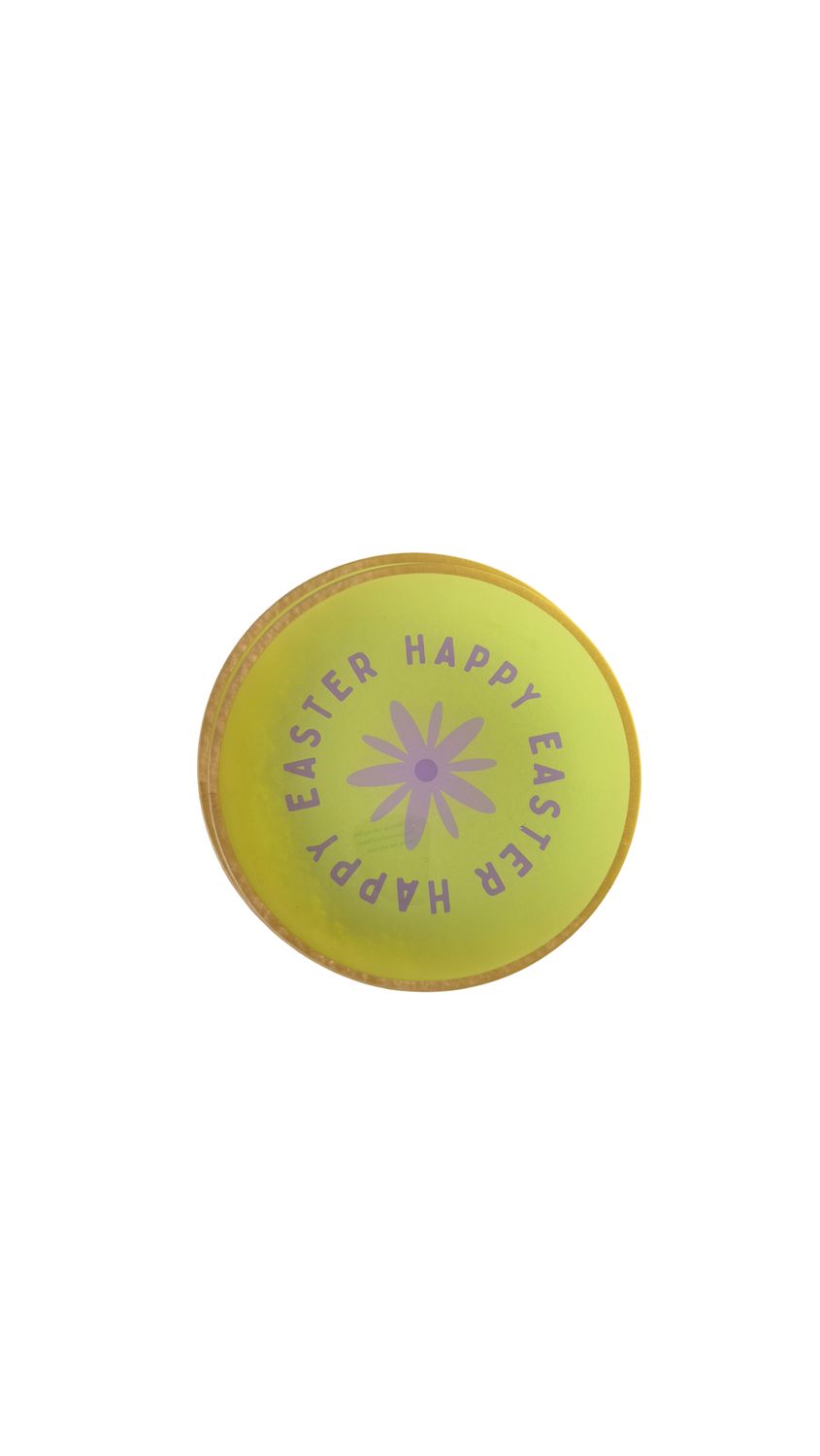 Glazen bordjes (rond)  'Happy Easter'