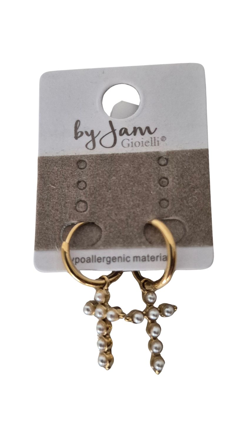 Oorbelletjes 'kruisje'