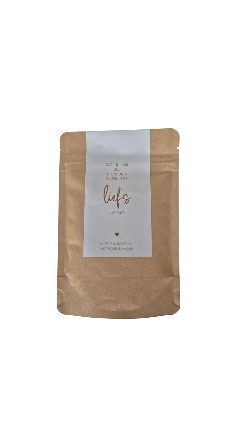 Voetenbadzout 'Soms heb je gewoon even iets liefs nodig'