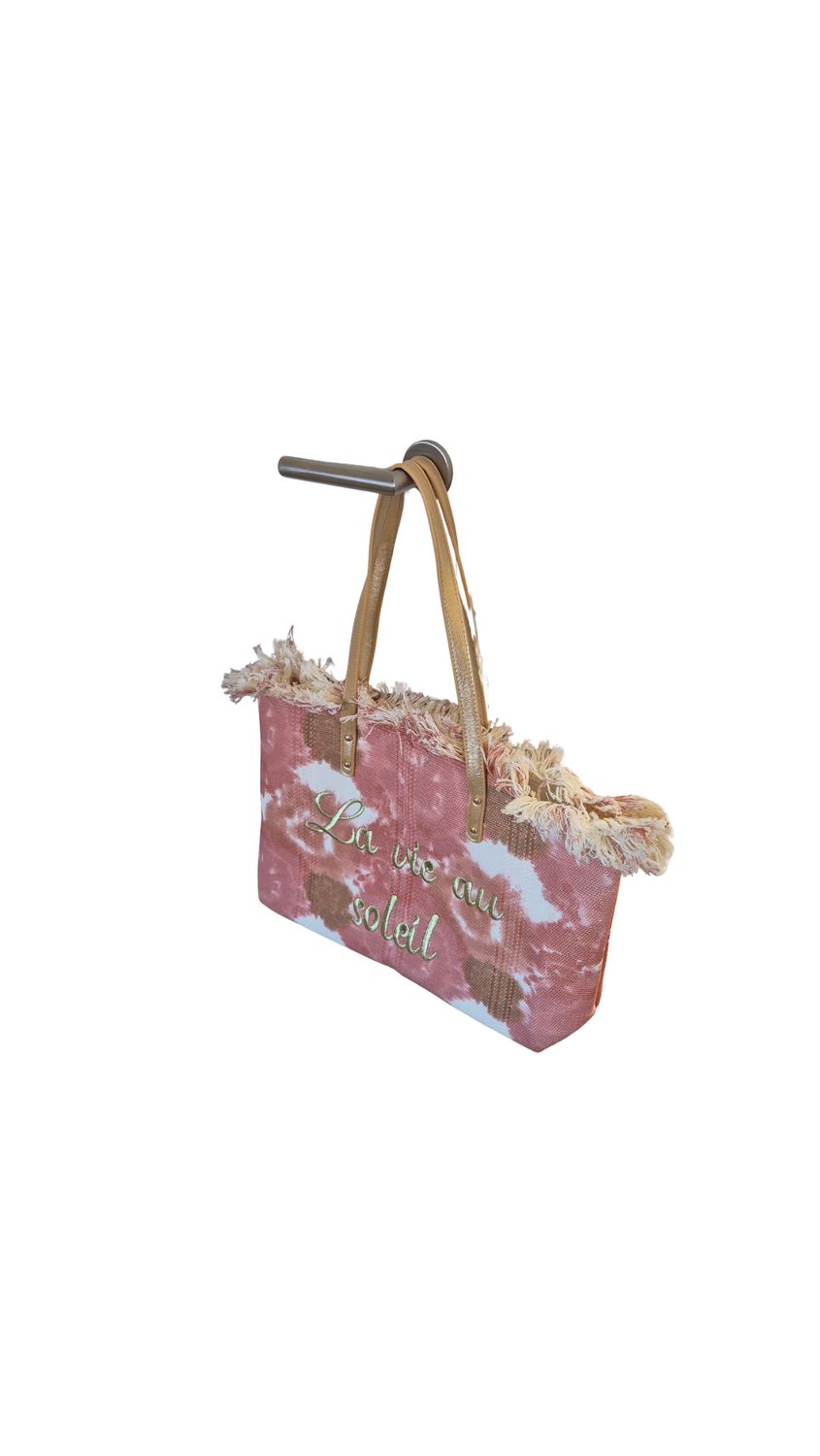 Hippe strandtas/shopper (stevig canvas)