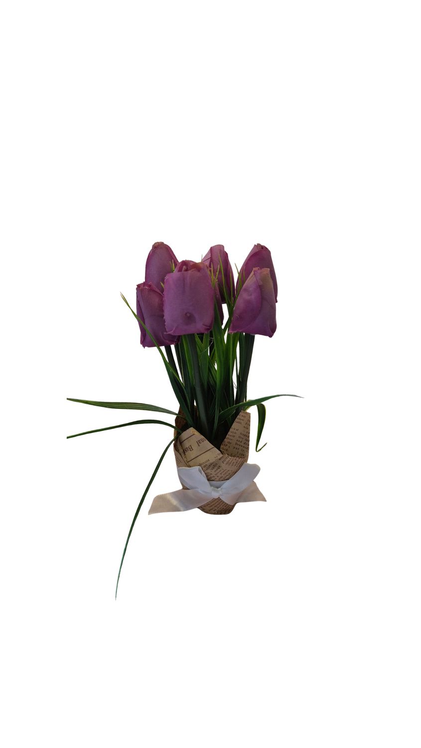 Tulpjes roze/paars (kunst)