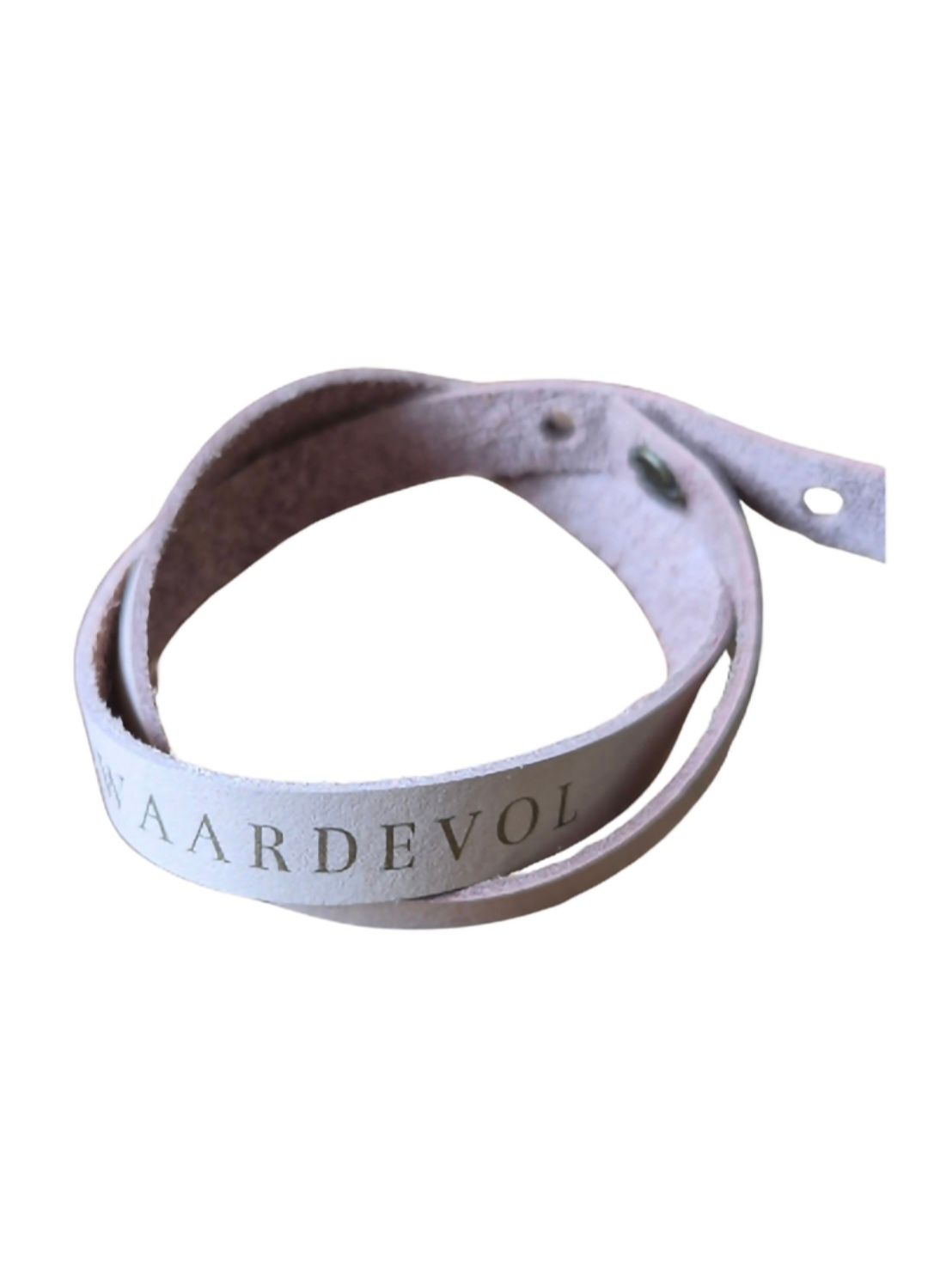 Wikkelarmband 'Waardevol' (oud roze)