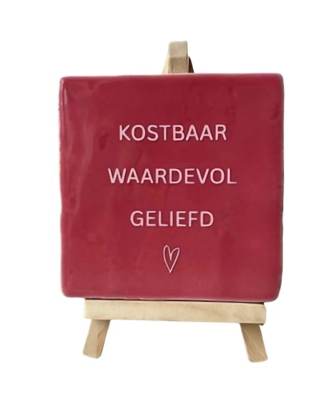 Tegeltje 'kostbaar, waardevol, geliefd'