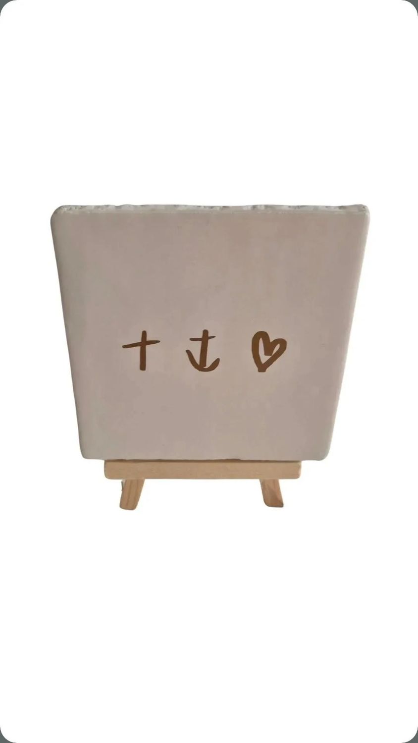 Tegeltje 'Geloof, Hoop, Liefde'