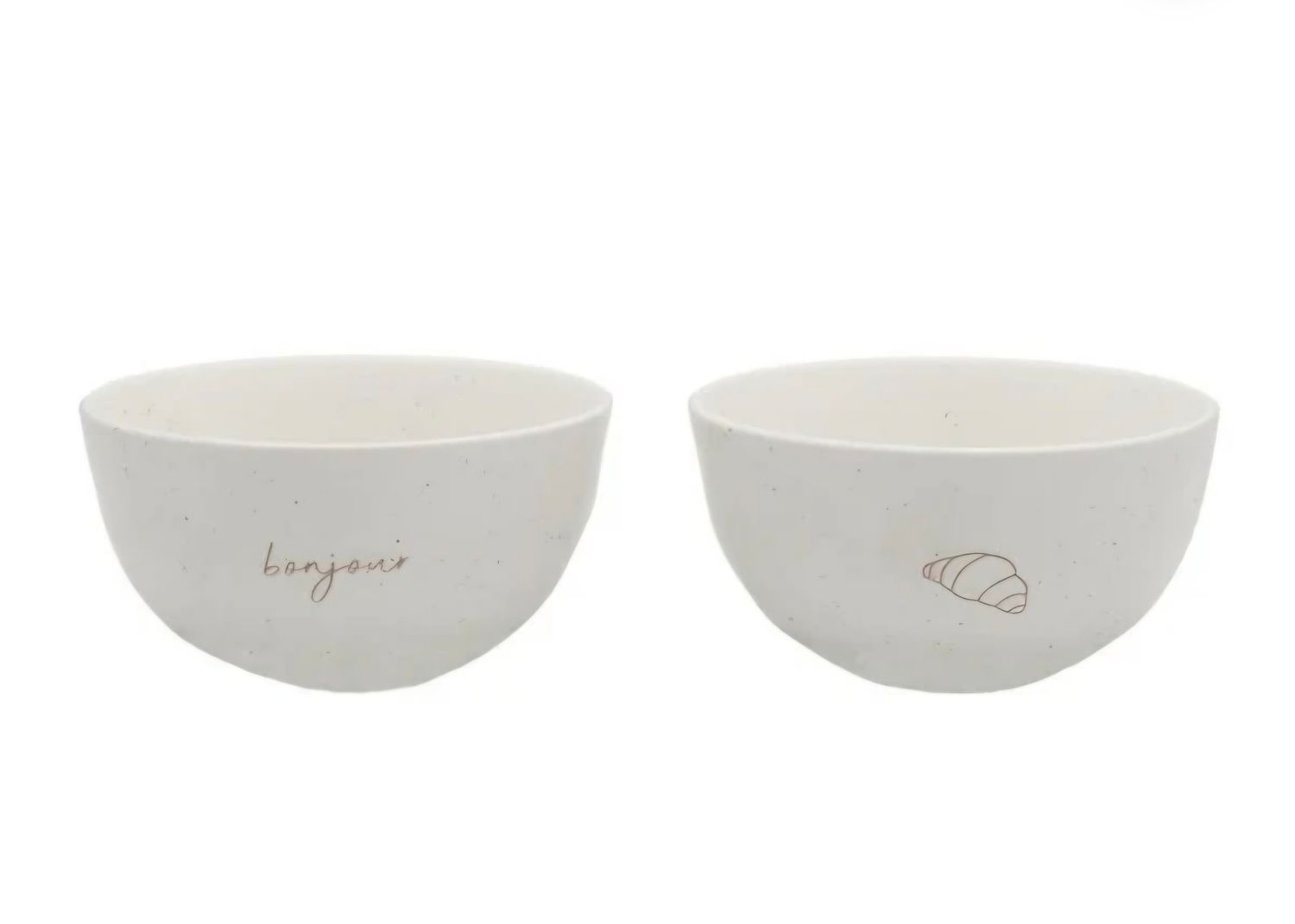 LEEFF schaaltjes 'croissants' en 'bonjour' (set van 2)