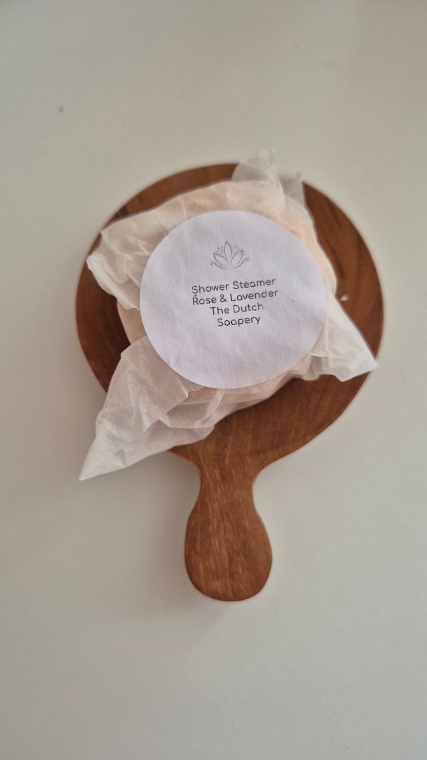 Shower steamer 'rose en lavendel'