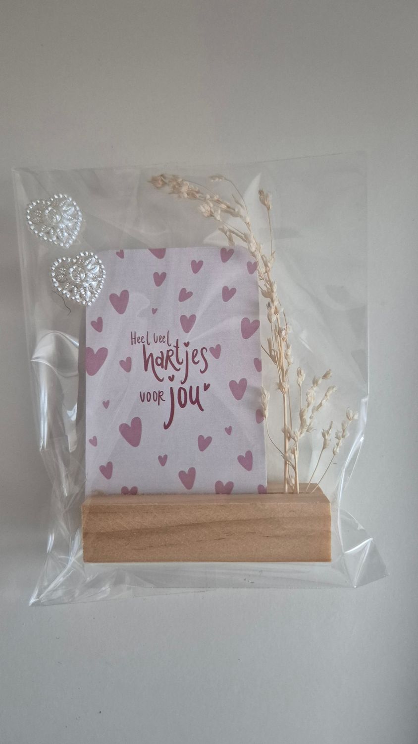 Cadeausetje ' Heel veel hartjes voor jou'