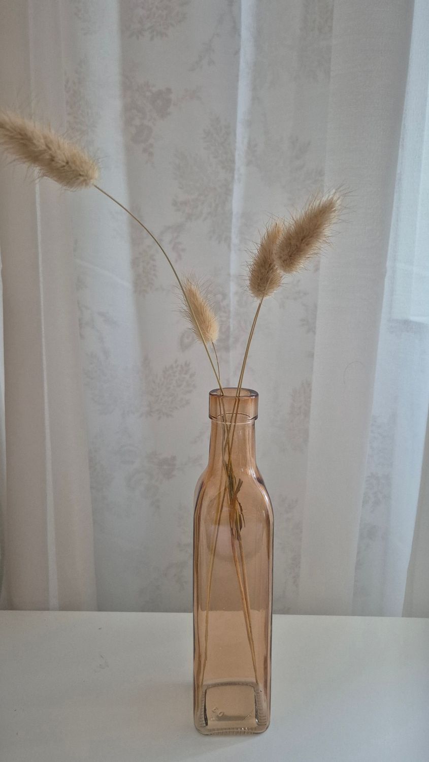 Vaas van glas (bruin)