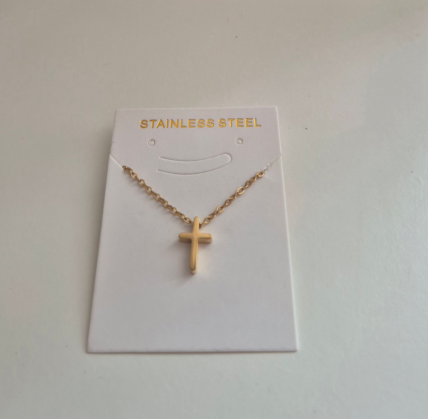 Ketting 'kruisje' goud