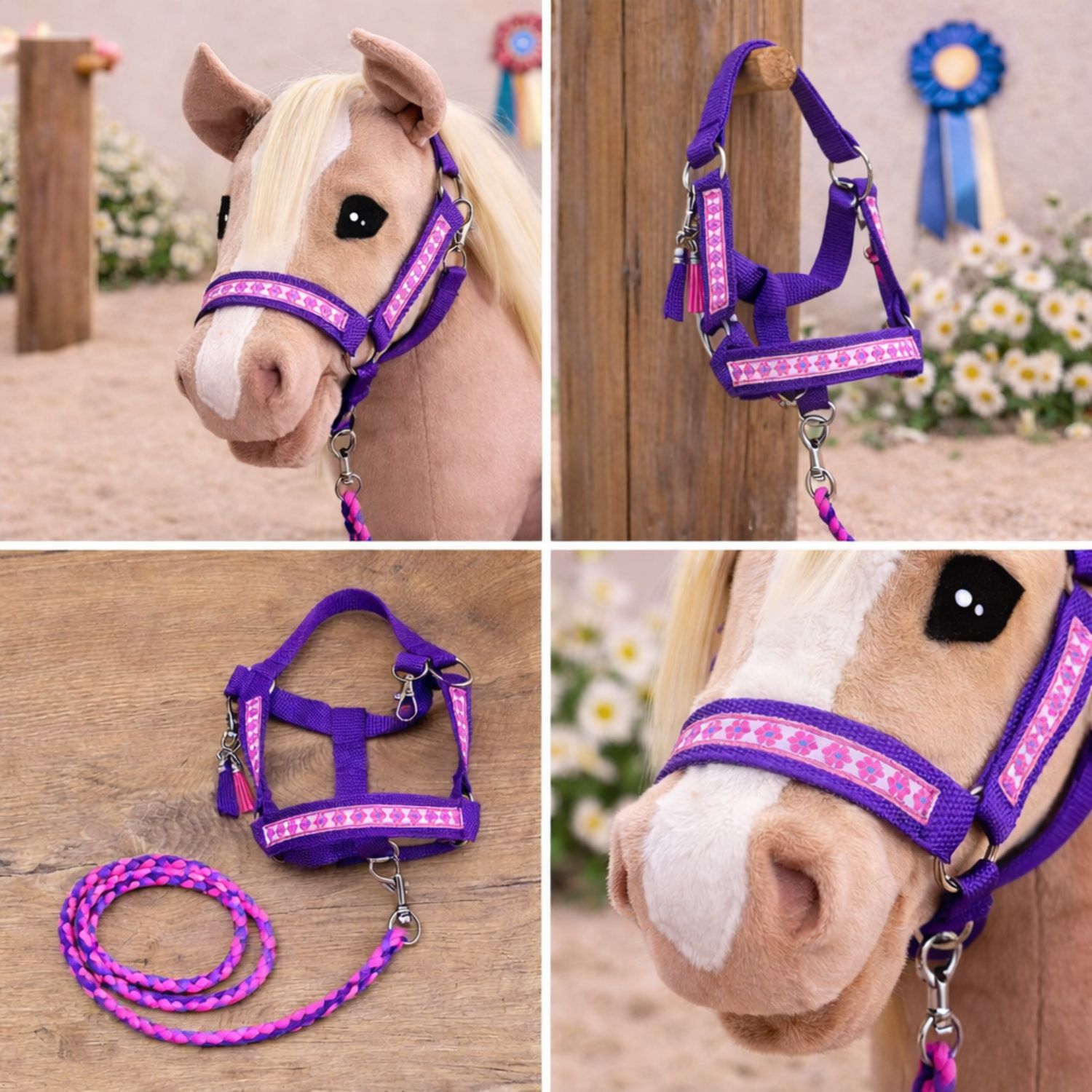 Lavender Blossom Webbing Halter