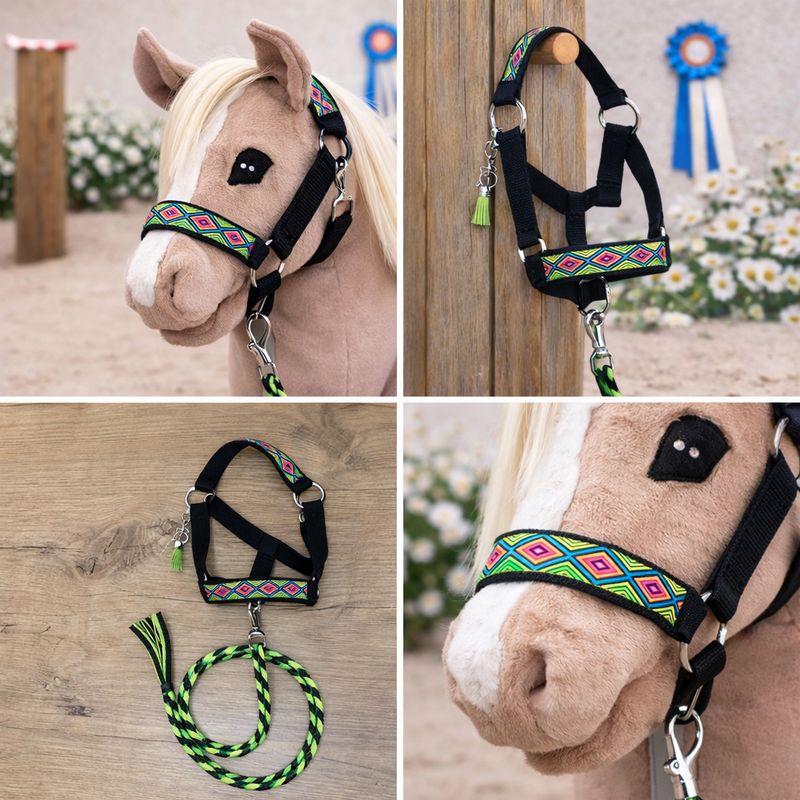 Neon Diamond Fiesta Webbing Halter