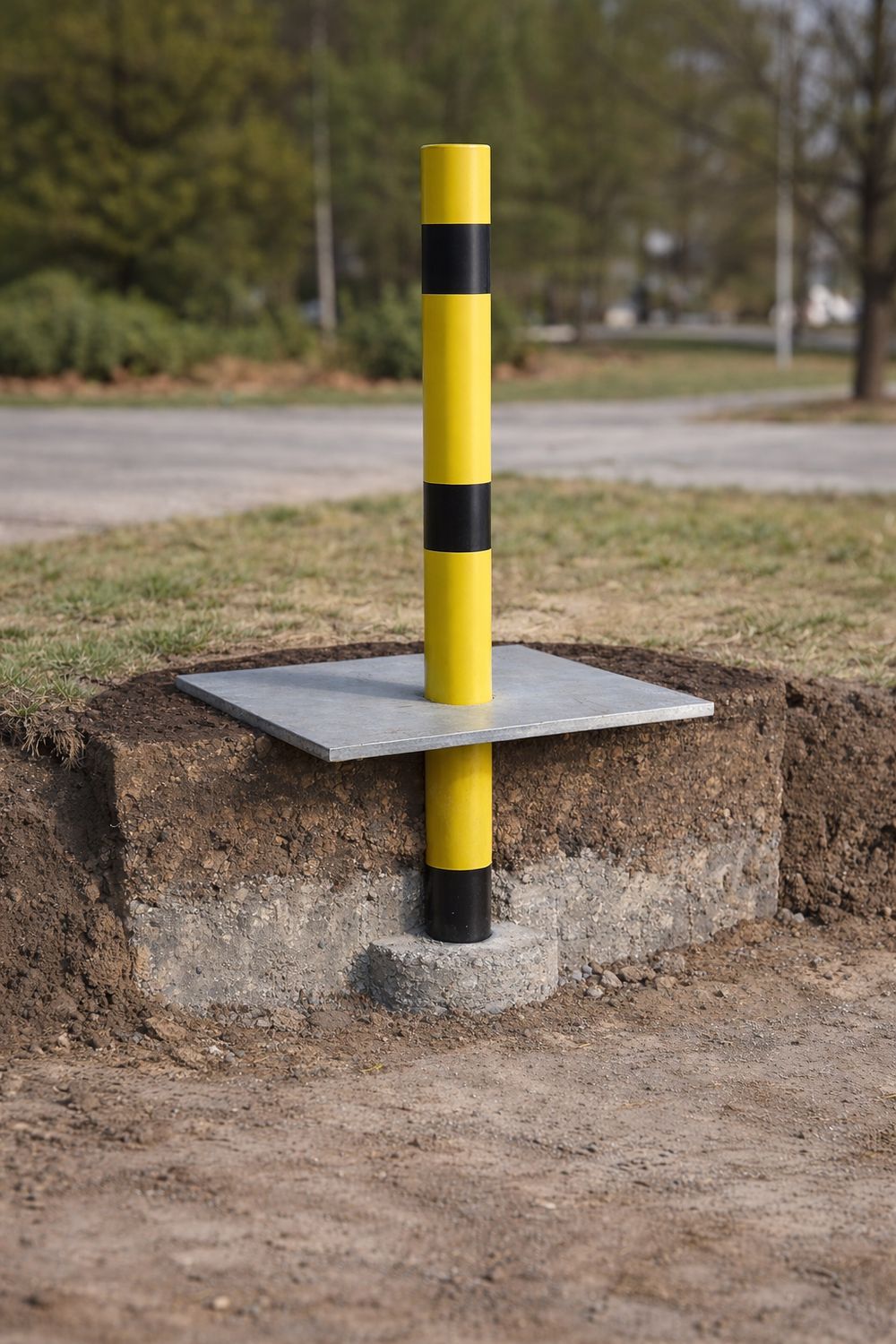 Påkjøringsvern Stolpe 100 cm Z