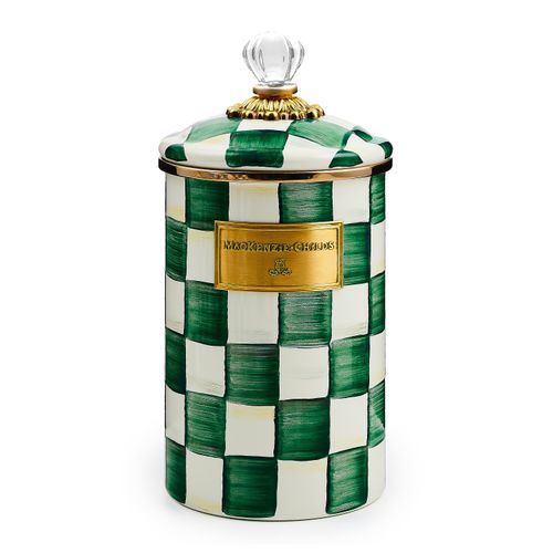 emerald check large canister