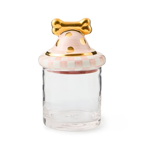 rosy check canine cookie jar