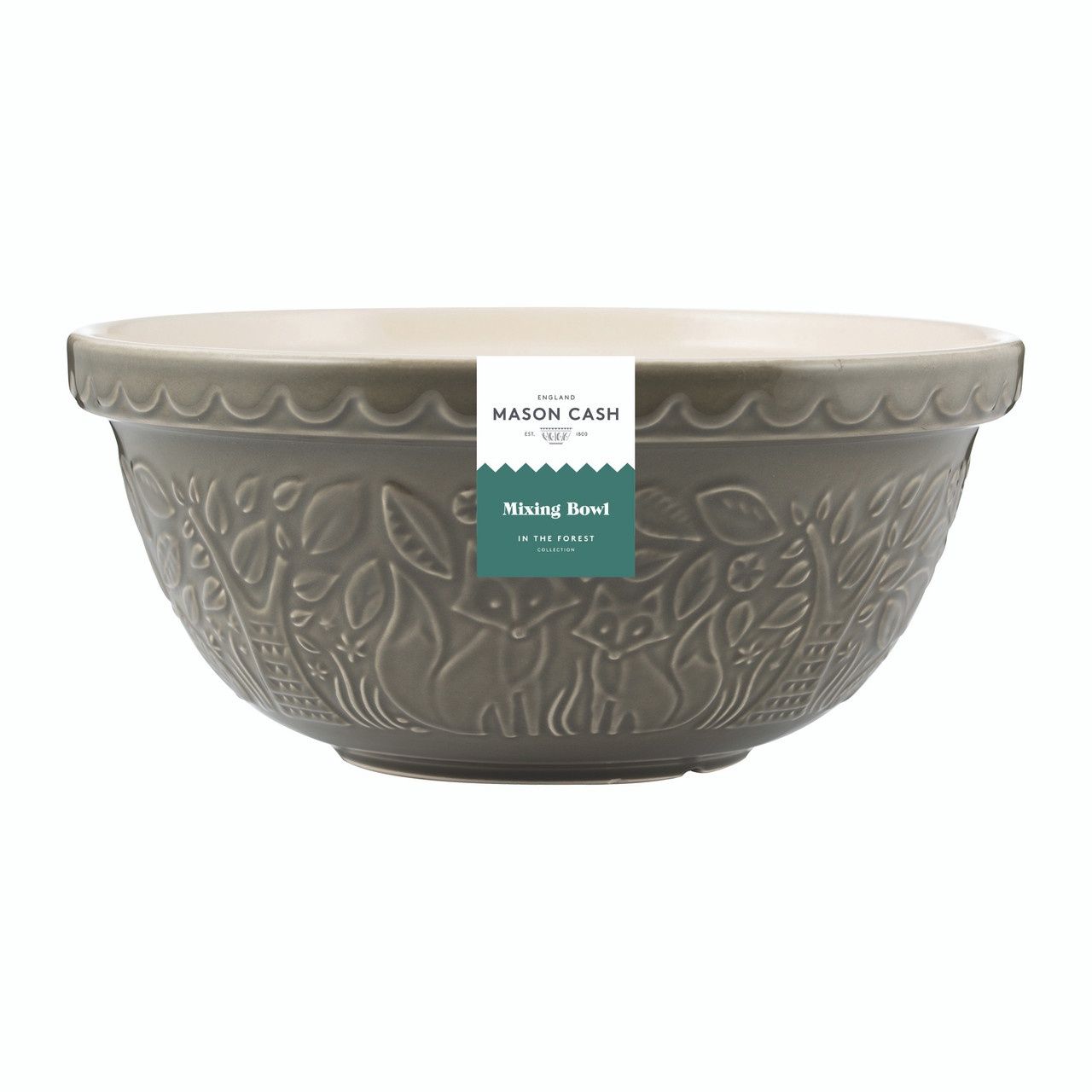 In The Forest Mixing Bowl, Colour: Gray, Size: 4.25QT (S12)