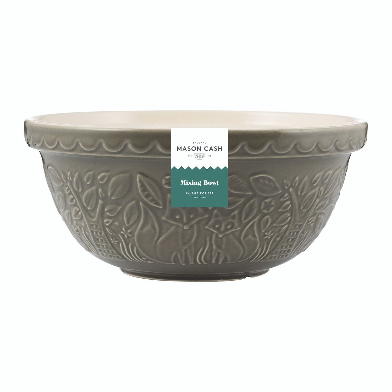 In The Forest Mixing Bowl, Colour: Gray, Size: 4.25QT (S12)