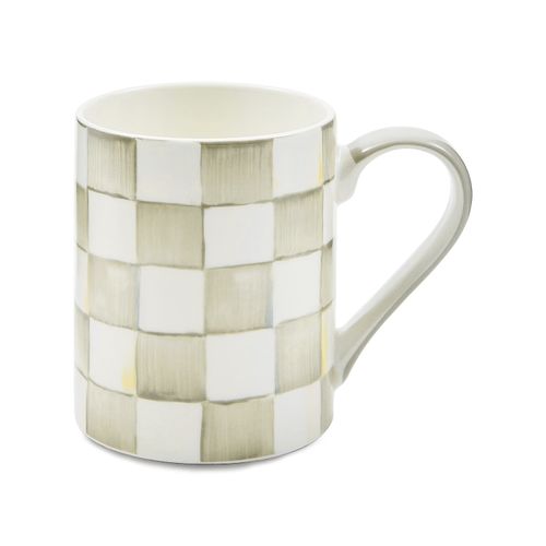 sterling check porcelain mug
