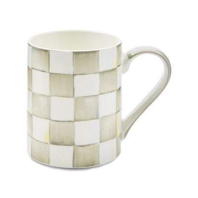 sterling check porcelain mug