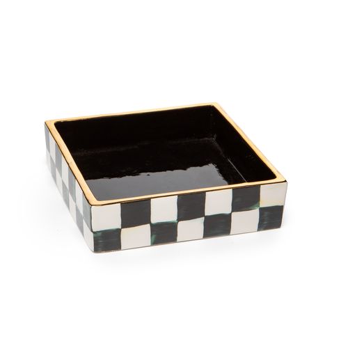 courtly check cocktail napkin holder