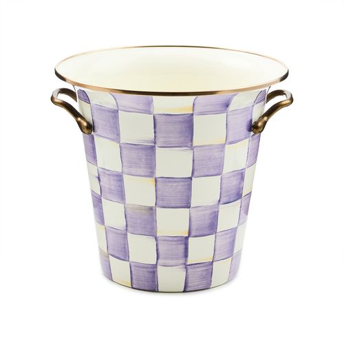 violet check wine cooler