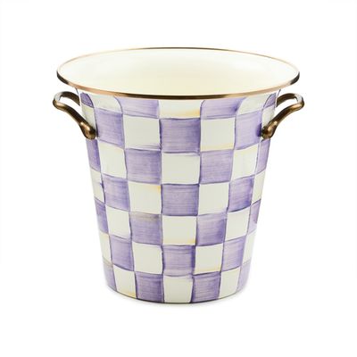 violet check wine cooler