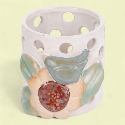 Blue Bird Votive Holder