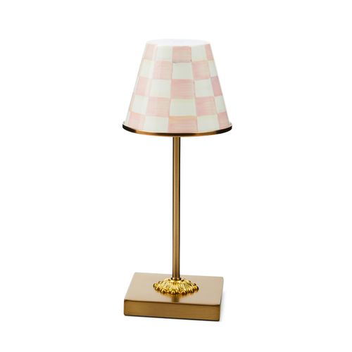 rosy check led rechargeable cafe table lamp