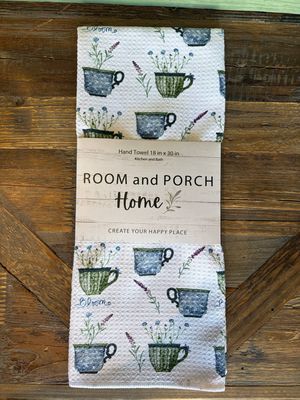 Blooming Mugs -Tea Towel - 2 sided