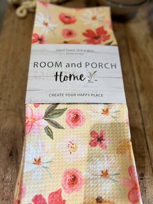 Happy Flower - Yellow - Tea Towel