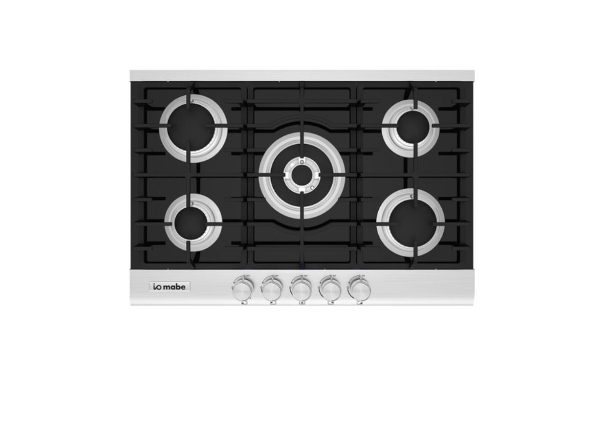 Parrilla a Gas LP 76 cm (30 pulgadas) Vidrio Gris Vulcano IO MABE - IO75BG0;