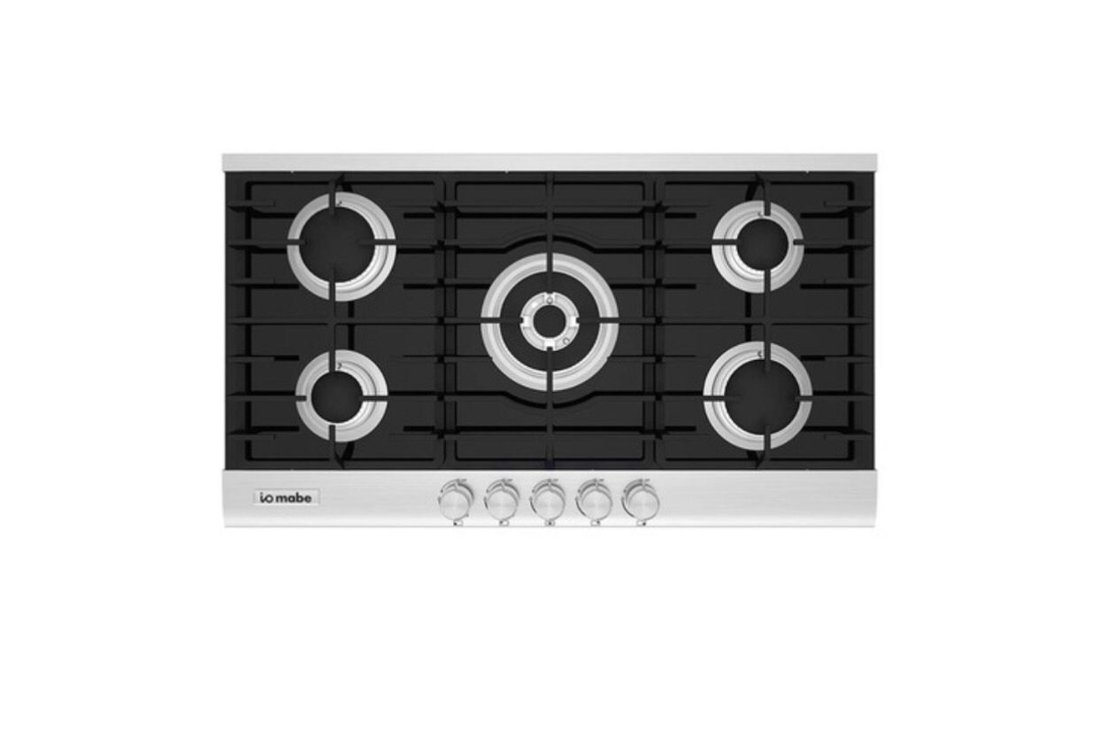 Parrilla a Gas LP 90 cm (35 pulgadas) Vidrio Gris Vulcano IO MABE - IO95BG0;