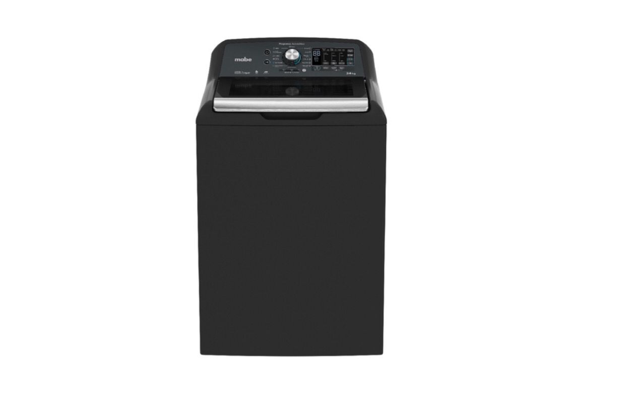 Lavadora Automática Aqua Saver Green High Efficiency 24 kg Diamond Gray con Sanitizado MABE - LMH74201WDAB1