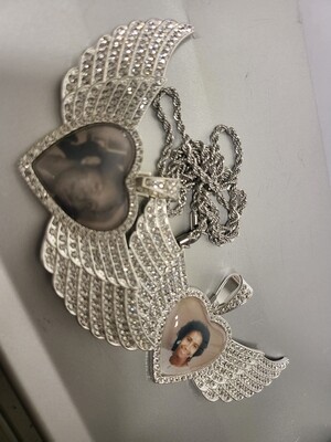 Personalized Angel Wings Necklace