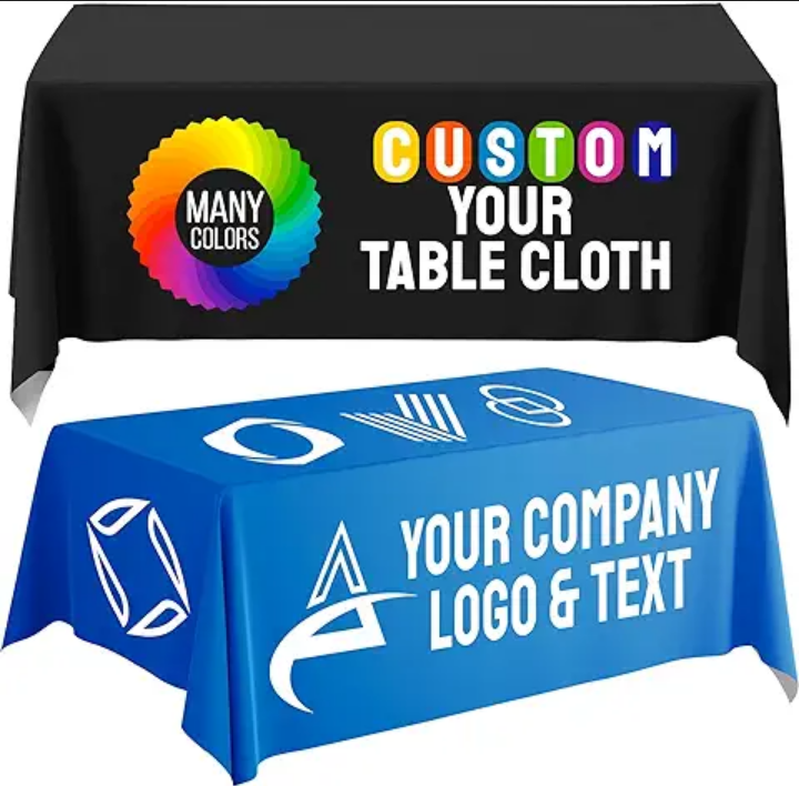 Custom Fitted Straight Trade Show Table Cover