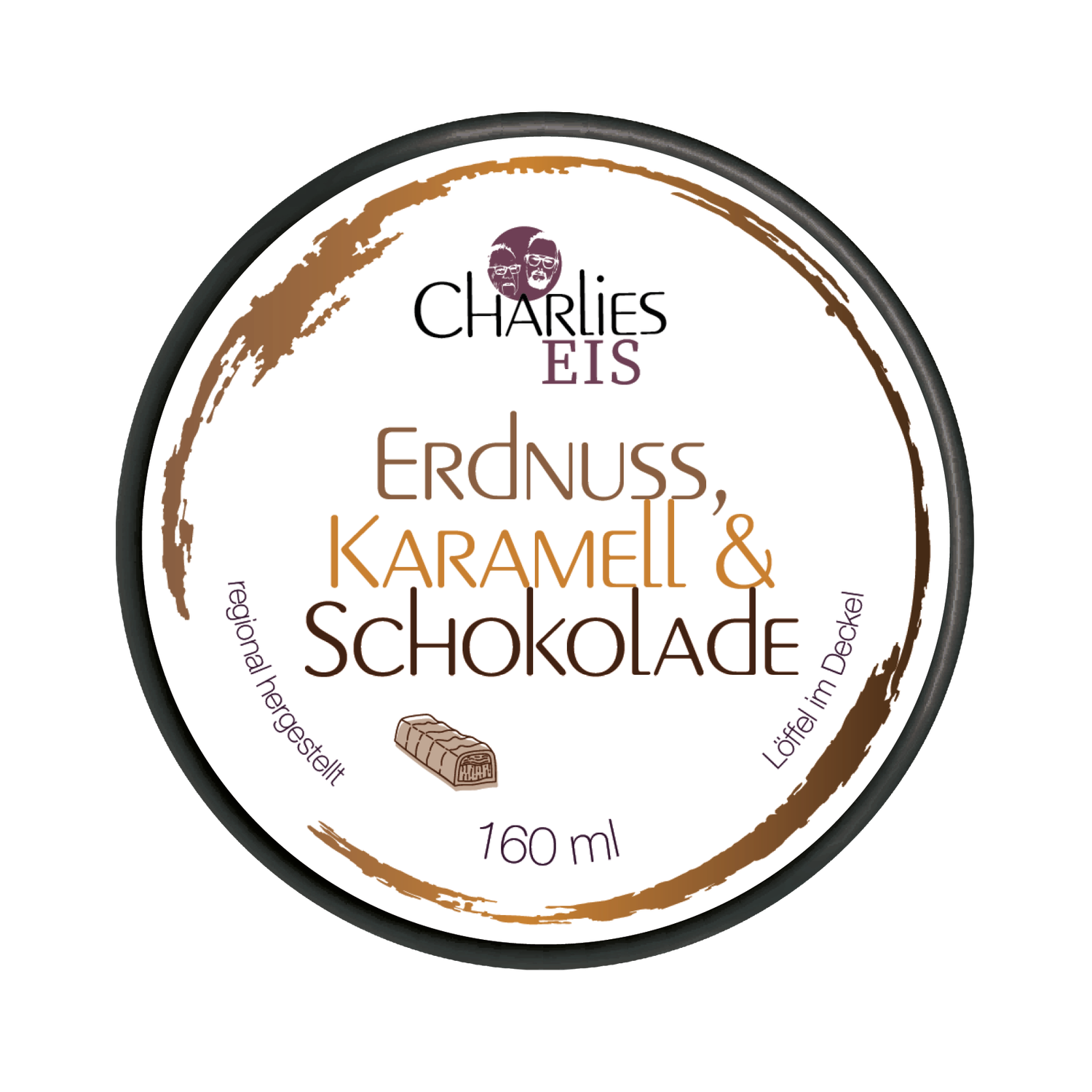 Erdnuss, Karamell & Schokolade 160 ml Erdnuss, Karamell & Schokolade 160 ml